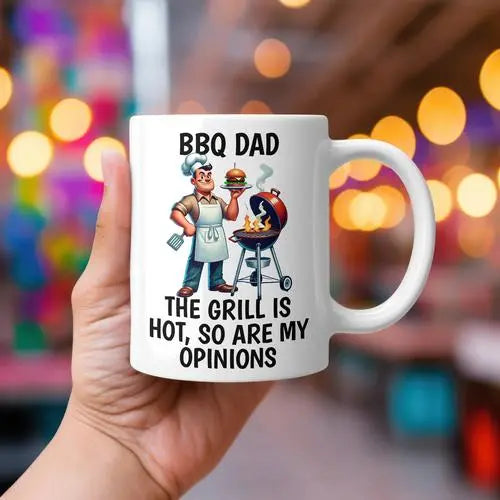 Memories In Craft Dad Coffee Cups For the Dad Who Lives for the Aussie Barbie BBQ Dad Coffee Cup | Aussie Barbie Gift for Dads | Memories In Craft