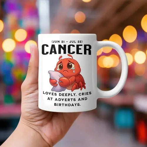 Memories In Craft Sarcastic Coffee Cup Sarcastic Cancer Coffee Cup - Zodiac Astrology Mug Gift Sarcastic Cancer Coffee Cup | Zodiac Astrology Mug Gift | Cancer Birthday Present