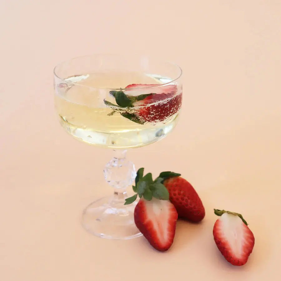 Champagne & Strawberries Scented Candle - Luxury Celebration Fragrance Memories In Craft