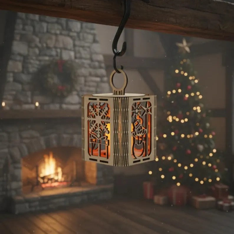 Snow Man Christmas Lantern