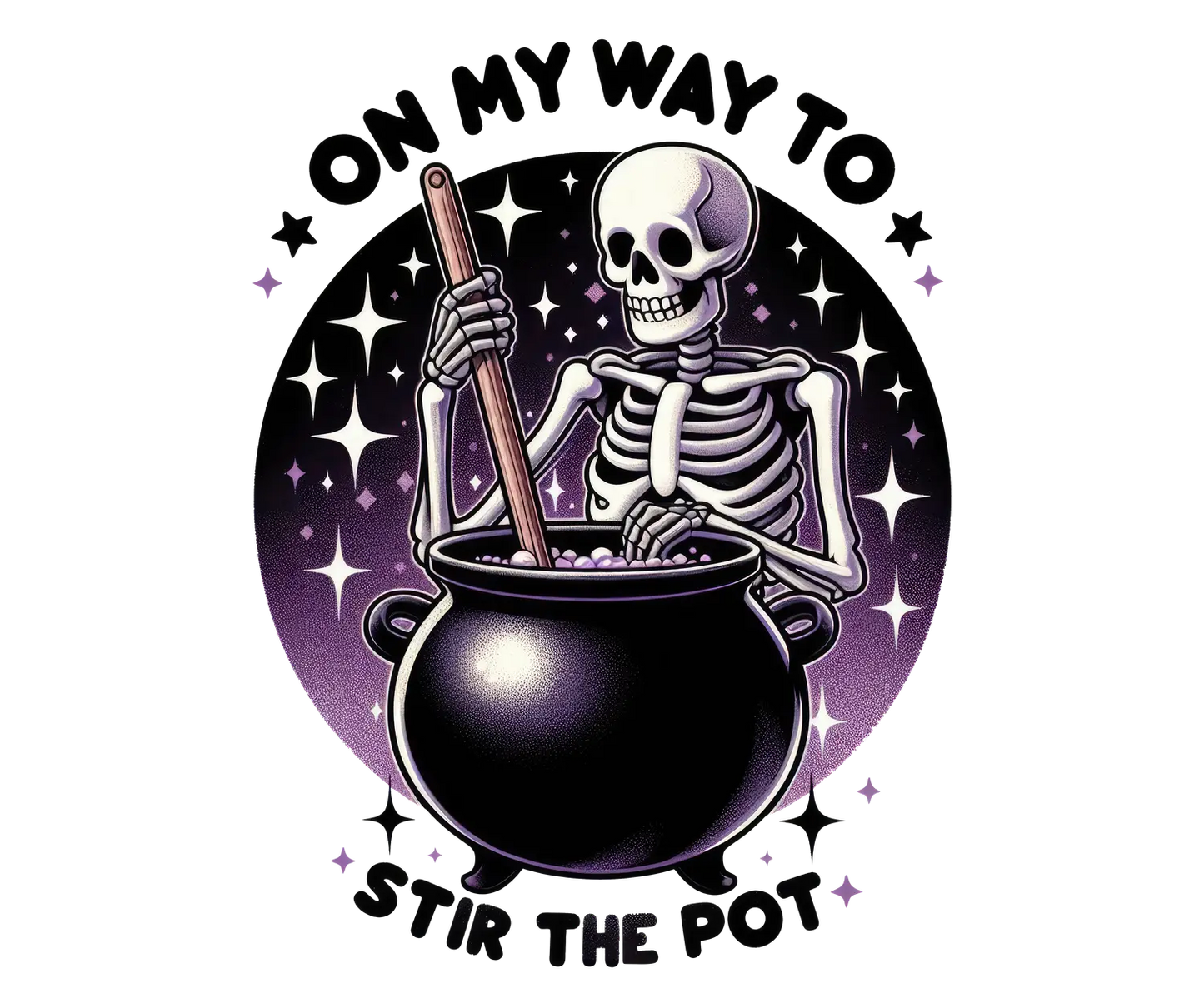 On my way to stir the pot - Sarcastic T-Shirt Memories In Craft