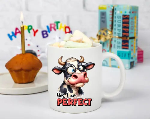 Memories In Craft Sarcastic Coffee Cup Because Someone Has to Be Perfect β Might As Well Be You Yes I'm Perfect Sarcastic Coffee Mug | Funny Gift Cup | Memories In Craft