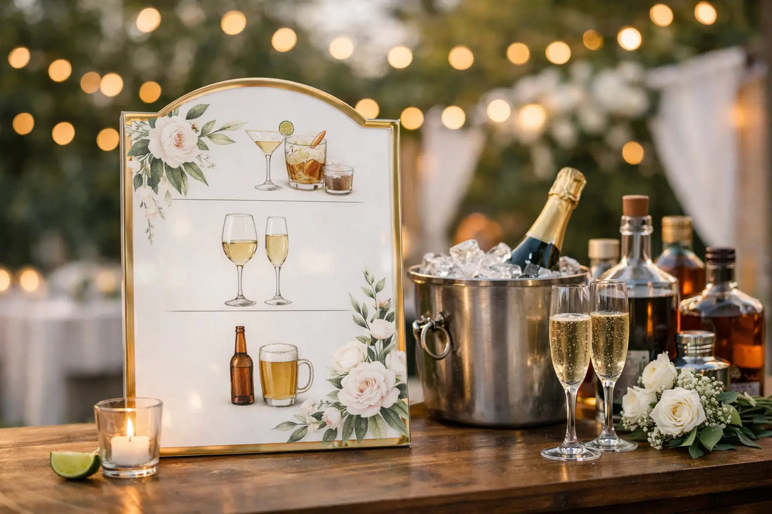 How to Personalise Wedding Bar Signs Beautifully