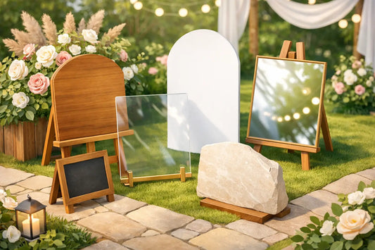 Best Materials for Outdoor Wedding Signage