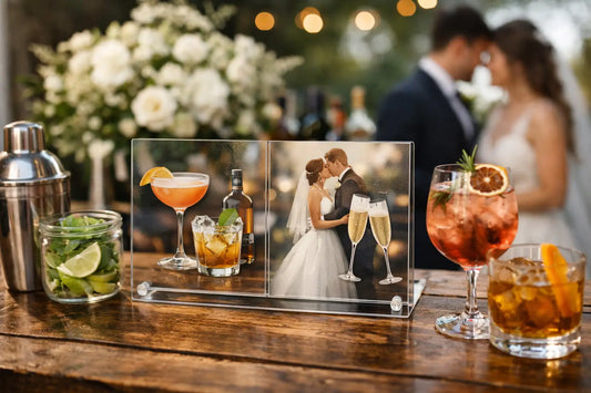 Custom UV Printed Bar Menu Sign Ideas for Weddings