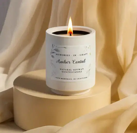 Scented Candles - White  Label - Memories In Craft
