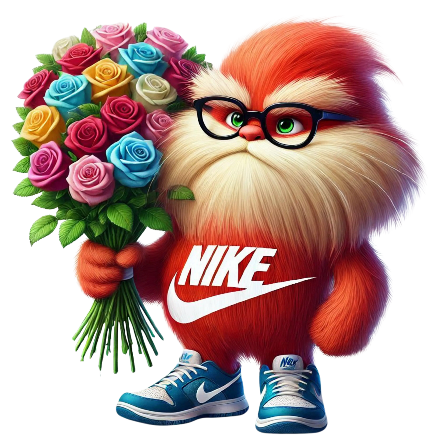 Fluffy Red Panda - Valentines T Shirt Memories In Craft