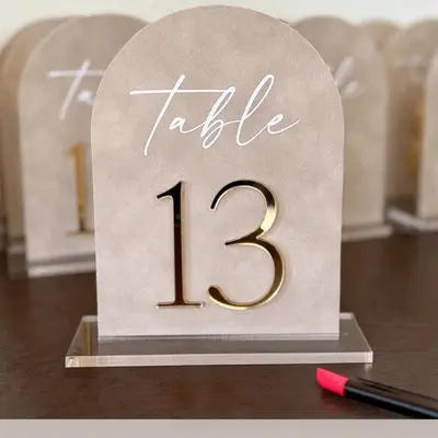 Stunning Acrylic Table Number Memories In Craft