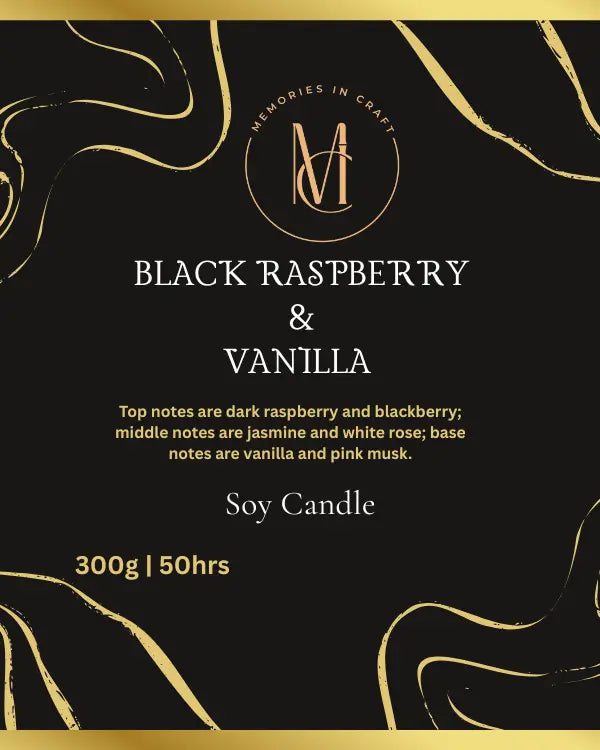 Black Raspberry & Vanilla Memories In Craft