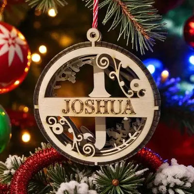 Christmas Name Ornament - With Name Memories In Craft
