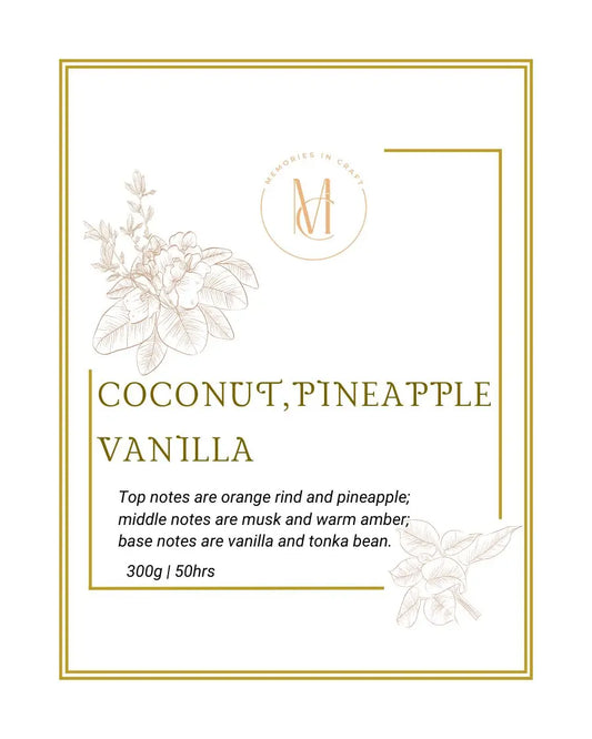 Coconut, Pineapple & Vanilla Memories In Craft