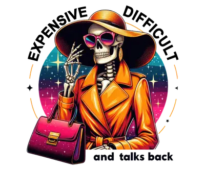 Expensive, Difficult & Talks Back - DTF T-Shirt Memories In Craft