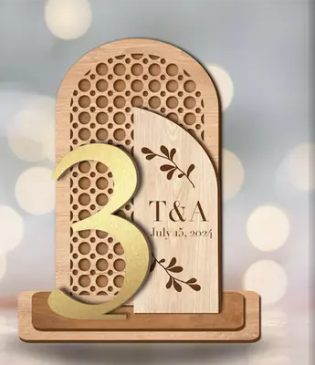 Hatched Wedding Table Number Centre Piece Memories In Craft