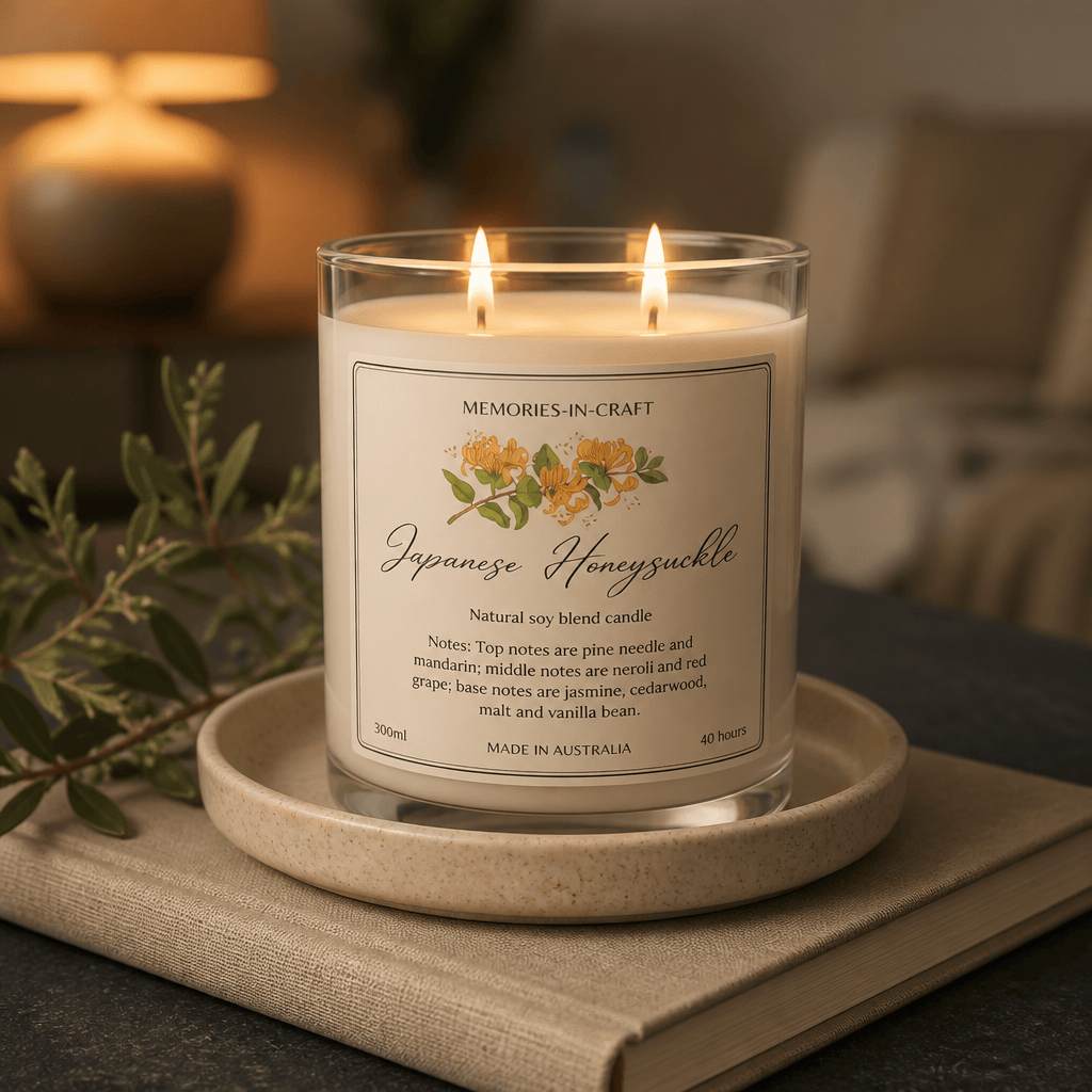 Memories In Craft Candle Japanese Honeysuckle Scented Candle Japanese Honeysuckle Scented Candle | Memories In Craft