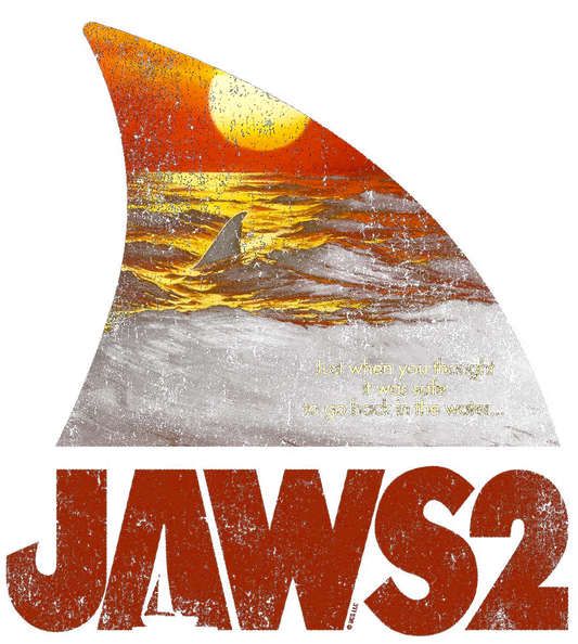 Jaws 2 Retro Halftone T-Shirt, the Terror Continues
