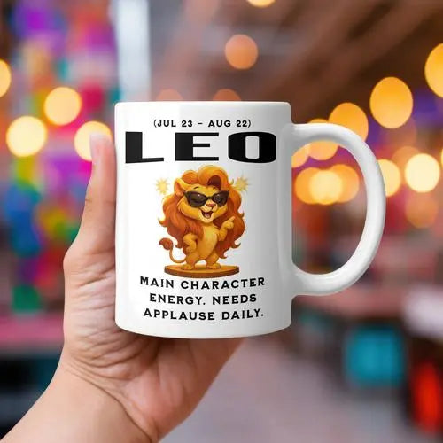 Memories In Craft Sarcastic Coffee Cup Sarcastic Leo Coffee Cup - Zodiac Astrology Mug Gift Sarcastic Leo Coffee Cup | Zodiac Astrology Mug Gift | Leo Birthday Present