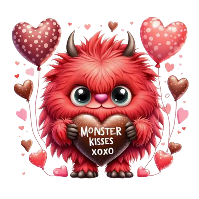 Valentine's Monster Kisses xx Memories In Craft