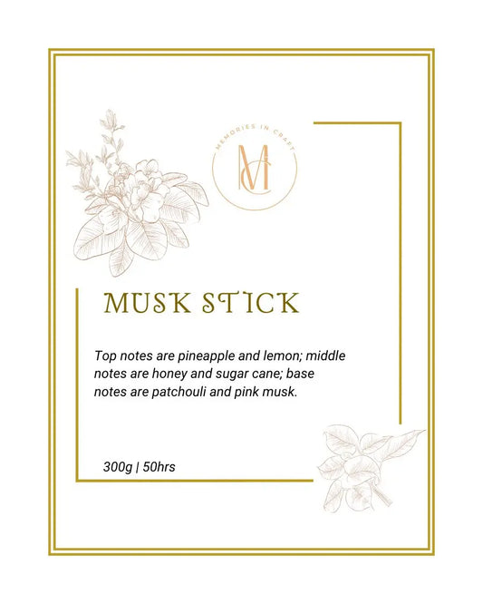 Musk Sticks Memories In Craft