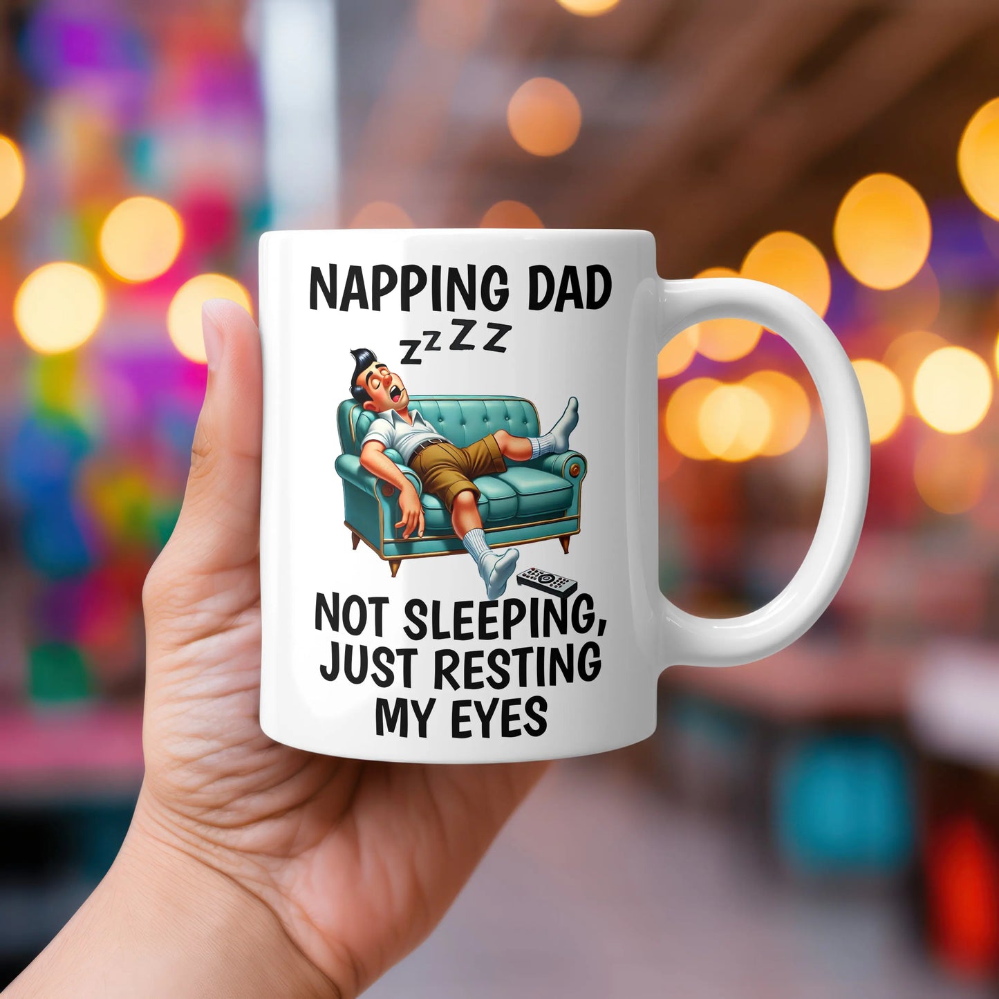 Memories In Craft Mug The Mug That Gets Every Dad Just Resting My Eyes Napping Dad Coffee Mug – Not Sleeping Just Resting My Eyes | Funny Dad Gift