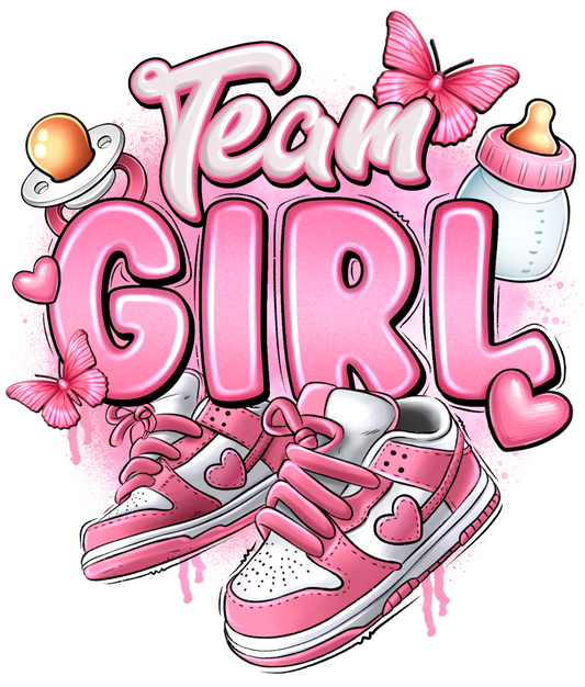 Team Girl Gender Reveal - T-Shirts, Hoodies & Onesies Memories In Craft