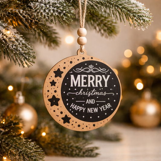 Merry Christmas And Happy New Year - Tree Ornament