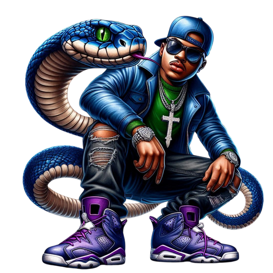 Gangster Snake Man Urban T-Shirt - Premium Streetwear Graphic Tee Memories In Craft