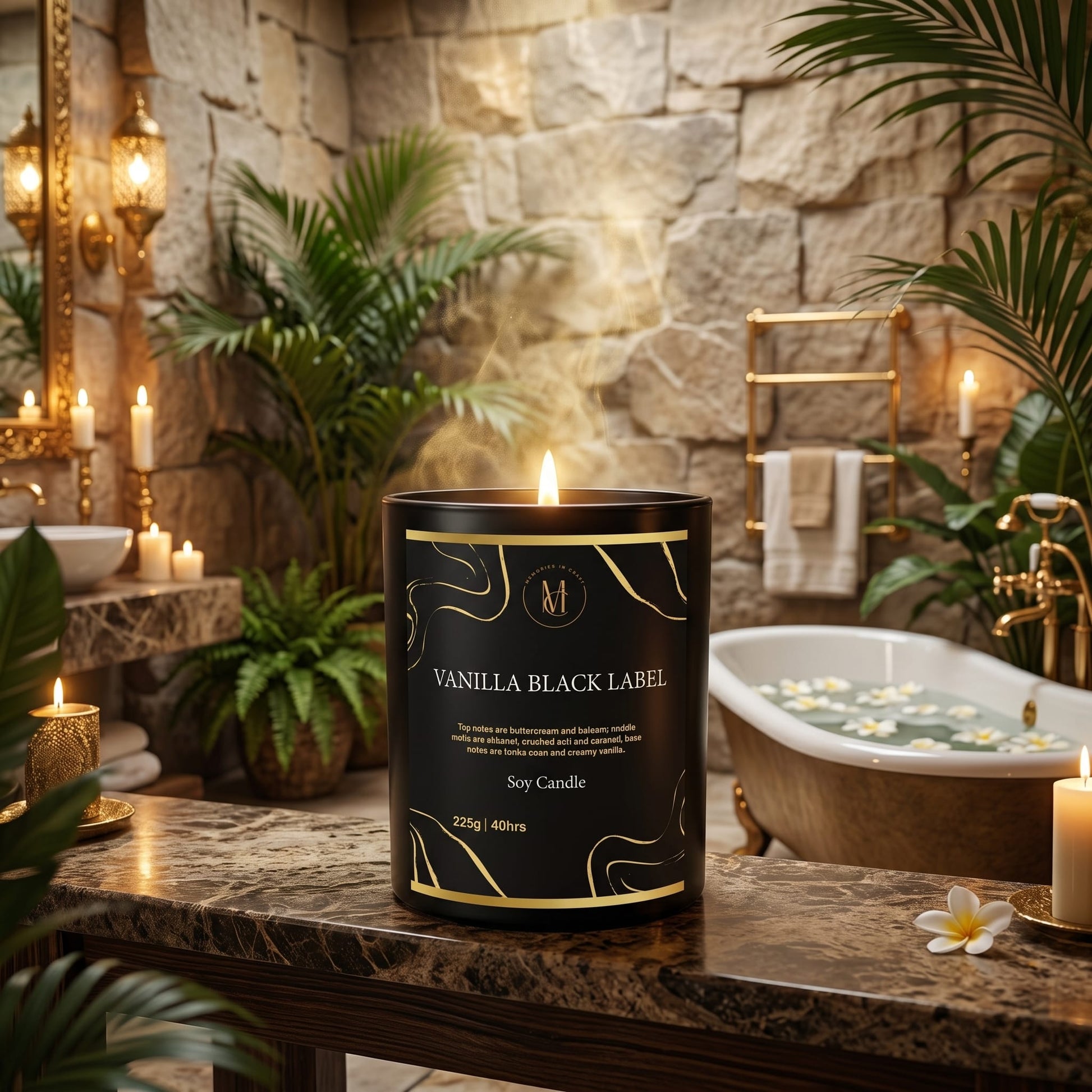 Memories In Craft Scented Candle Vanilla Caramel Scented Candle | Memories In Craft Vanilla Caramel Scented Candle – Handcrafted Luxury | Memories In Craft