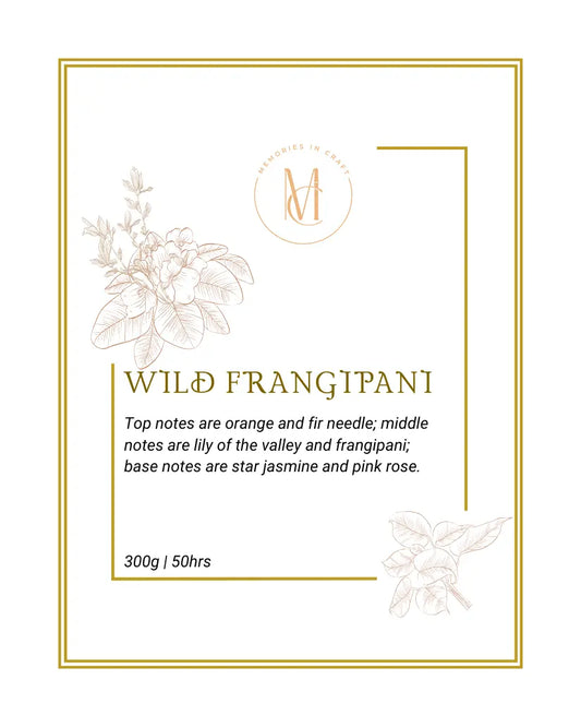 Wild Frangipani Memories In Craft