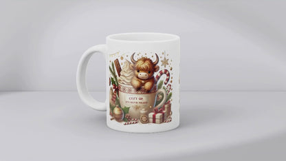 Cozy Up It's Movie Night - Christmas Coffee Cup