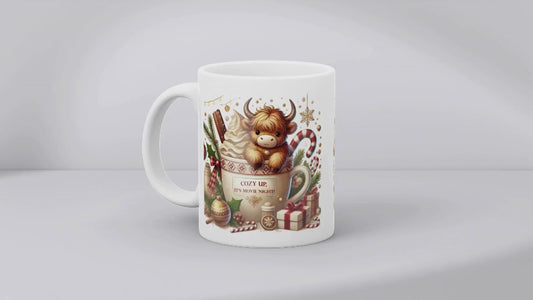 Cozy Up It's Movie Night - Christmas Coffee Cup