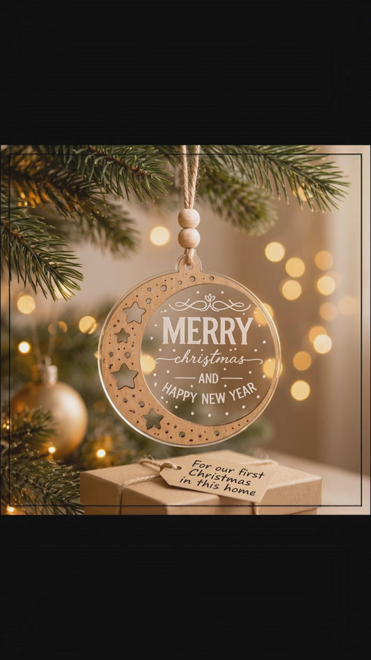 Merry Christmas And Happy New Year - Tree Ornament