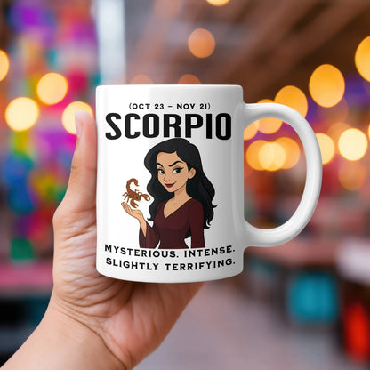 Memories In Craft Coffee Cup Sarcastic Star Sign – Scorpio Coffee Cup Scorpio Coffee Cup – Sarcastic Star Sign Mug | 11oz & 15oz | Memories In Craft